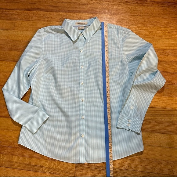 LL Bean Women's Signature wrinkle Free Shirt size L (j10) - Picture 5 of 15